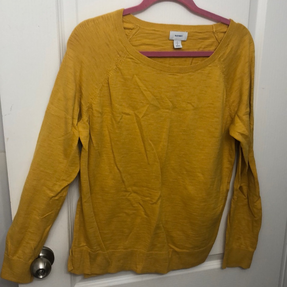 Old Navy Large Mustard Sweater